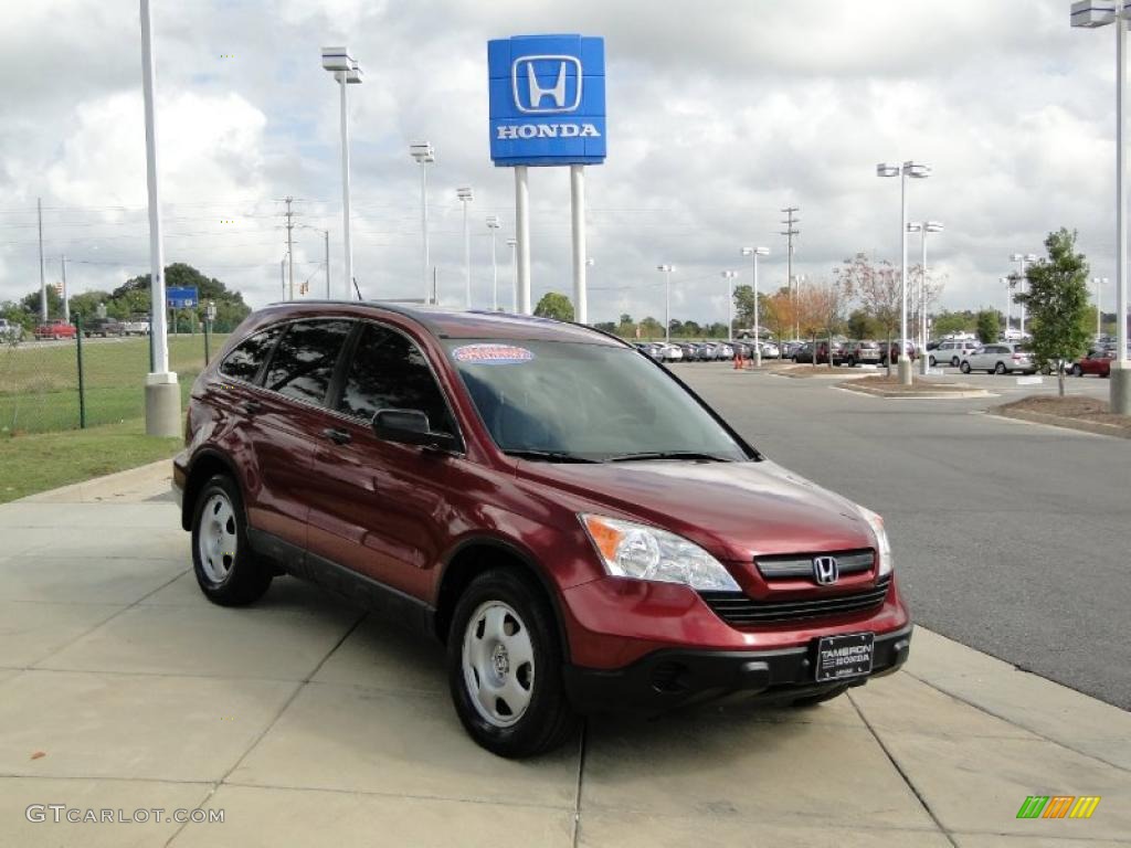 2007 CR-V LX - Tango Red Pearl / Gray photo #2