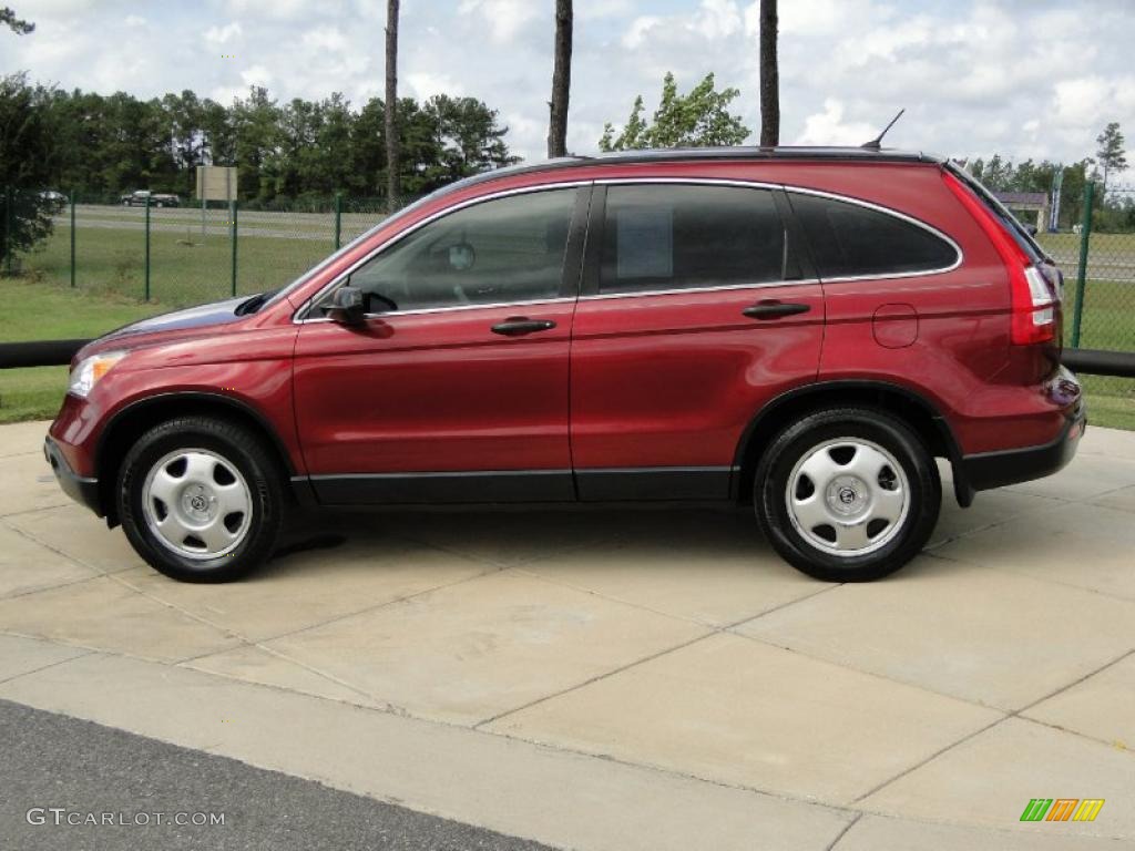 2007 CR-V LX - Tango Red Pearl / Gray photo #8