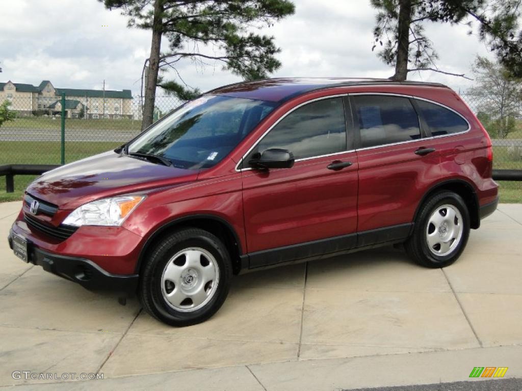 2007 CR-V LX - Tango Red Pearl / Gray photo #10