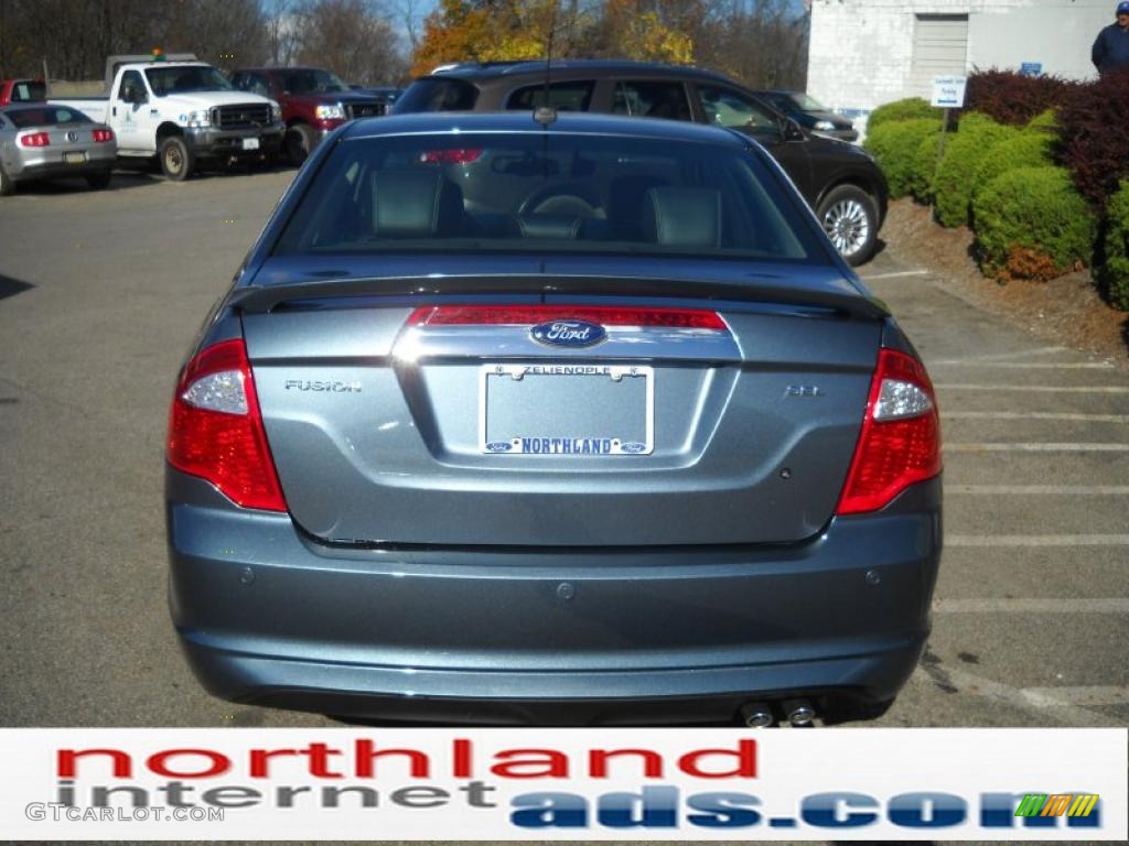 2011 Fusion SEL - Steel Blue Metallic / Charcoal Black photo #7