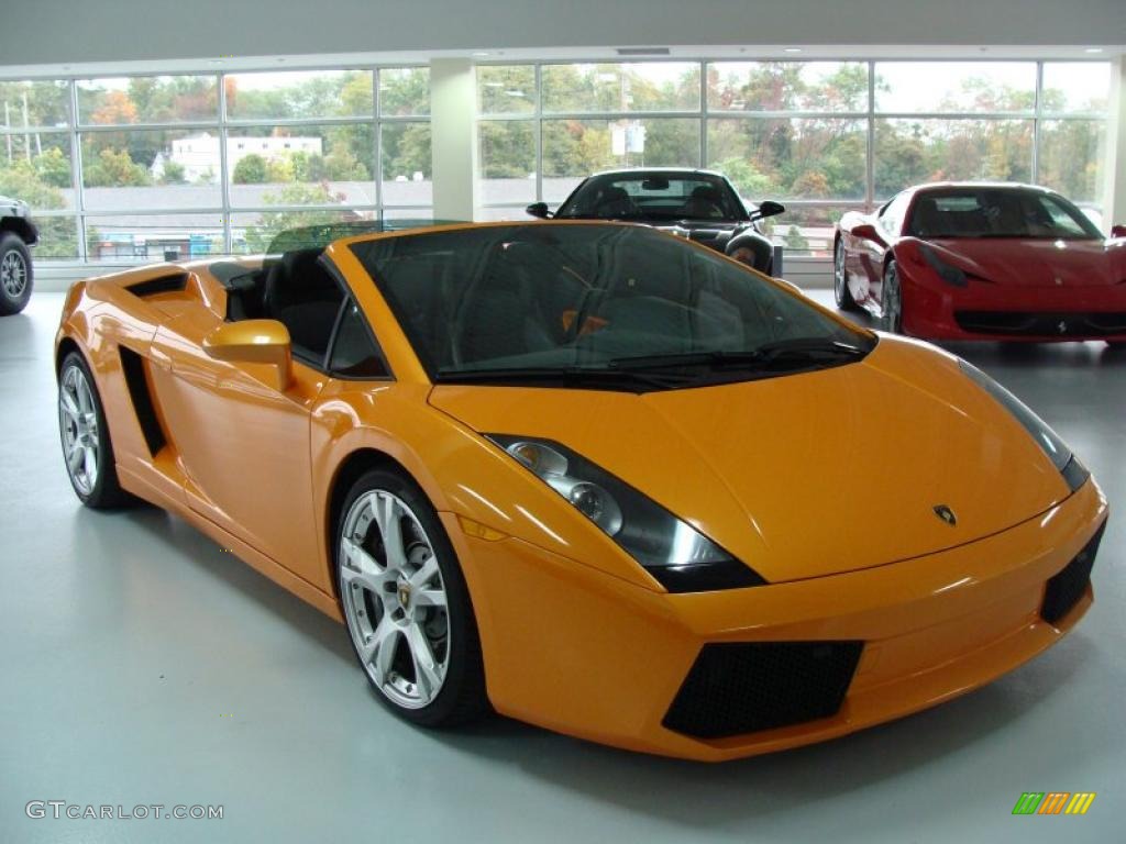 Arancio Borealis (Orange) 2008 Lamborghini Gallardo Spyder E-Gear Exterior Photo #38969993