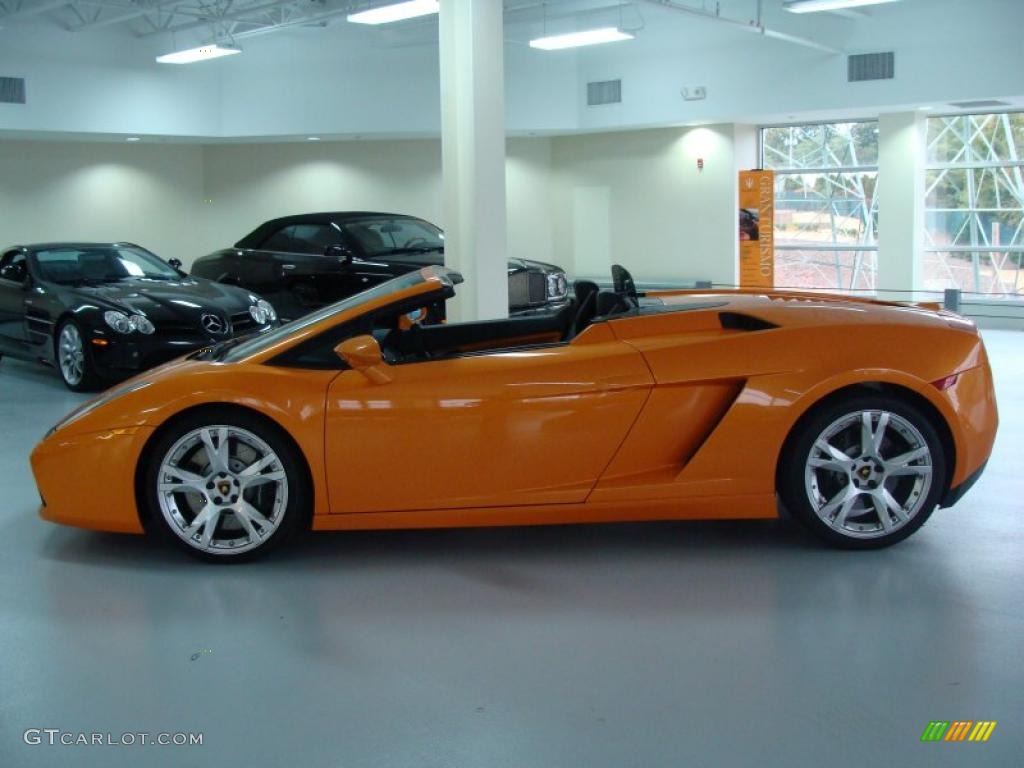 Arancio Borealis (Orange) 2008 Lamborghini Gallardo Spyder E-Gear Exterior Photo #38970073
