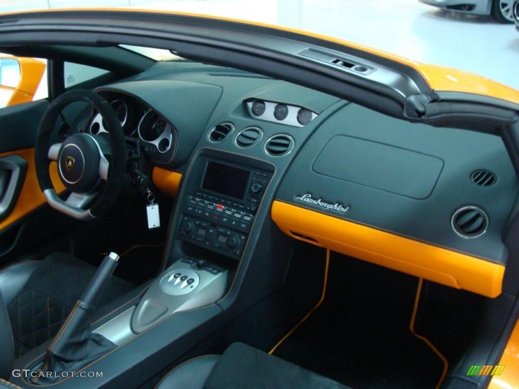 Nero Perseus Interior 2008 Lamborghini Gallardo Spyder E-Gear Photo #38970197