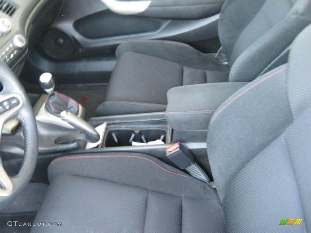 Black Interior 2009 Honda Civic Si Coupe Photo #38970976