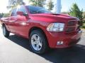 2011 Flame Red Dodge Ram 1500 Sport Quad Cab  photo #4