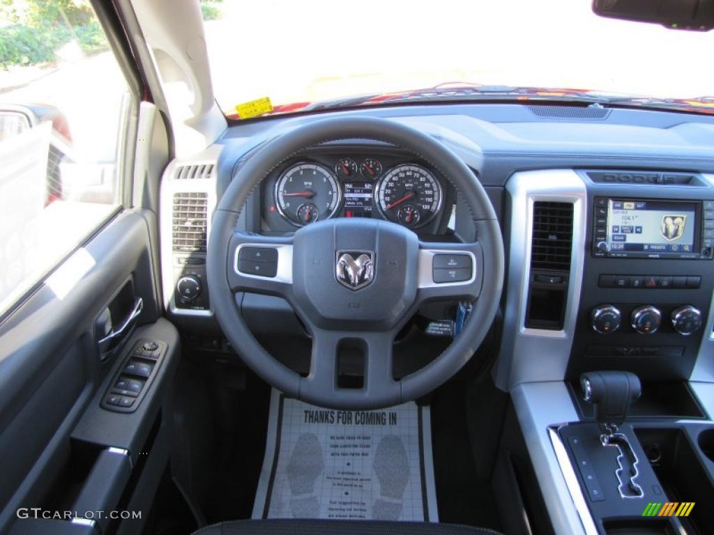 2011 Ram 1500 Sport Quad Cab - Flame Red / Dark Slate Gray/Medium Graystone photo #11