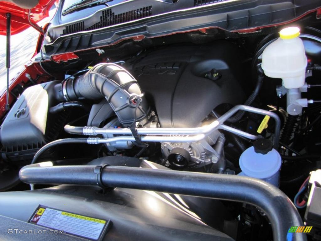 2011 Ram 1500 Sport Quad Cab - Flame Red / Dark Slate Gray/Medium Graystone photo #12