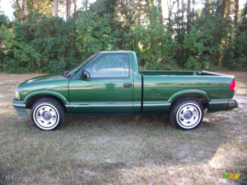 Emerald Green Metallic 1996 GMC Sonoma SLS Regular Cab Exterior Photo #38971584