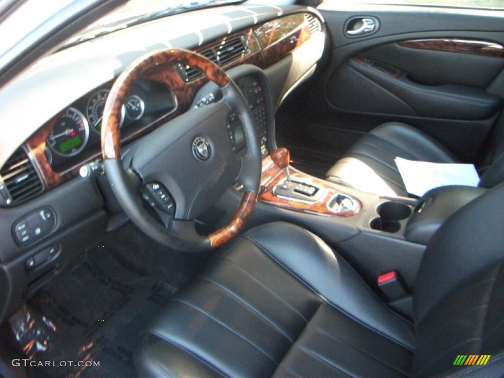 Charcoal Interior 2008 Jaguar S-Type 3.0 Photo #38972808