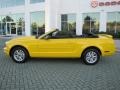 2006 Screaming Yellow Ford Mustang V6 Deluxe Convertible  photo #2