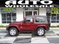 2010 Red Rock Crystal Pearl Jeep Wrangler Sahara 4x4  photo #1