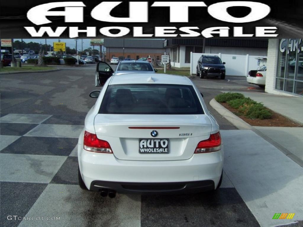 2008 1 Series 135i Coupe - Alpine White / Black photo #3