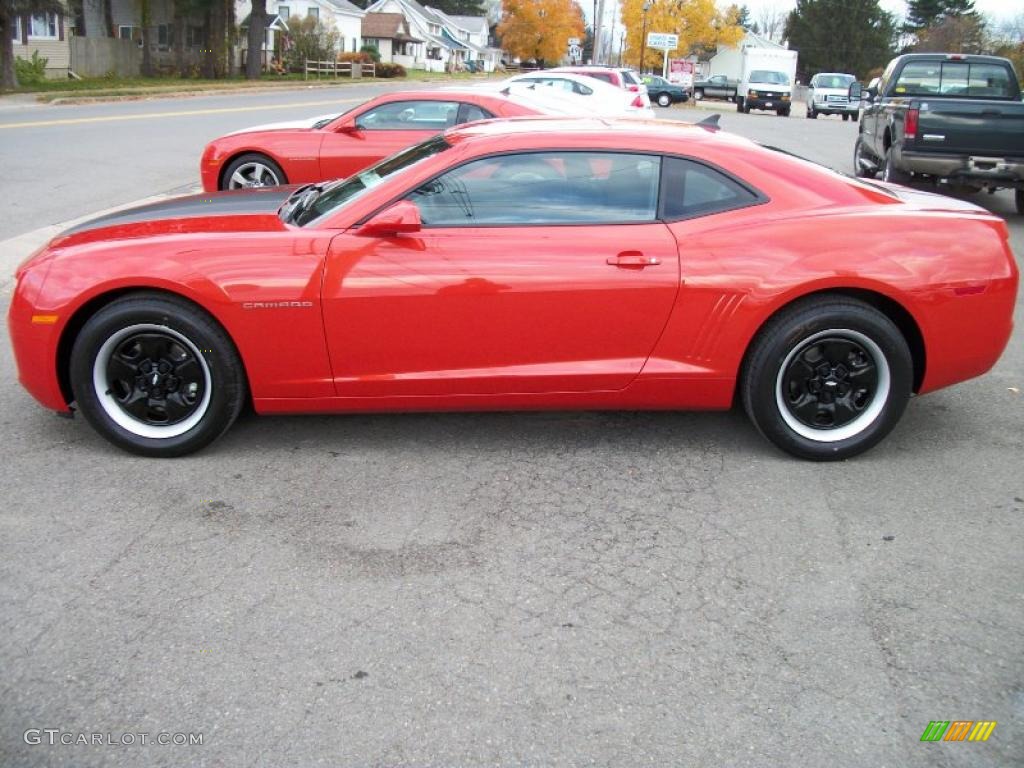 2011 Camaro LS Coupe - Victory Red / Black photo #6