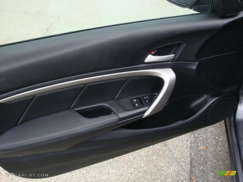 2010 Honda Accord EX-L V6 Coupe Black Door Panel Photo #38976287