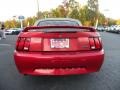 2000 Laser Red Metallic Ford Mustang V6 Convertible  photo #4
