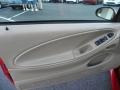 Medium Parchment 2000 Ford Mustang V6 Convertible Door Panel