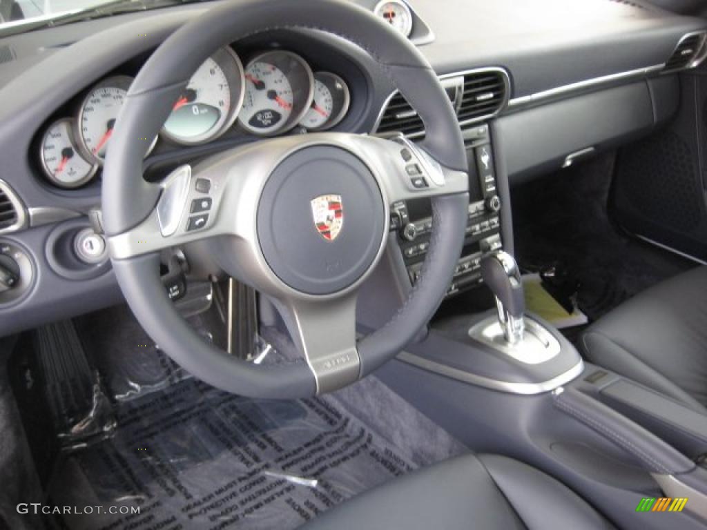 Sea Blue Interior 2010 Porsche 911 Carrera S Cabriolet Photo #38978907