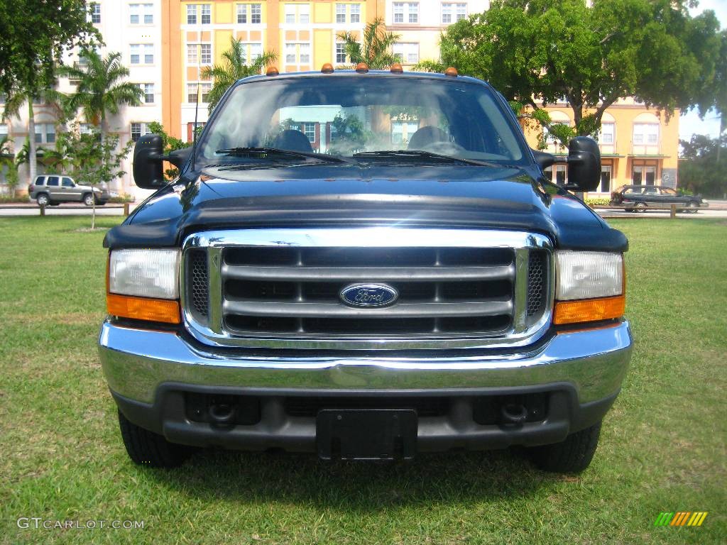2000 F350 Super Duty Lariat Crew Cab Dually - Woodland Green Metallic / Medium Parchment photo #11