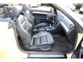 Black 2008 Audi RS4 4.2 quattro Convertible Interior Color