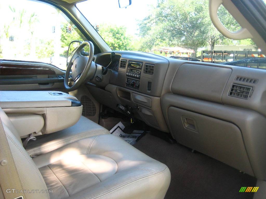 2000 F350 Super Duty Lariat Crew Cab Dually - Woodland Green Metallic / Medium Parchment photo #13