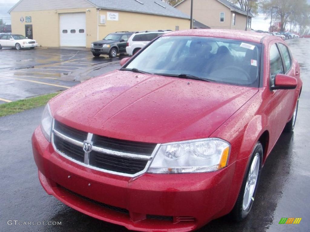 2010 Avenger Express - Inferno Red Crystal Pearl / Dark Slate Gray photo #1