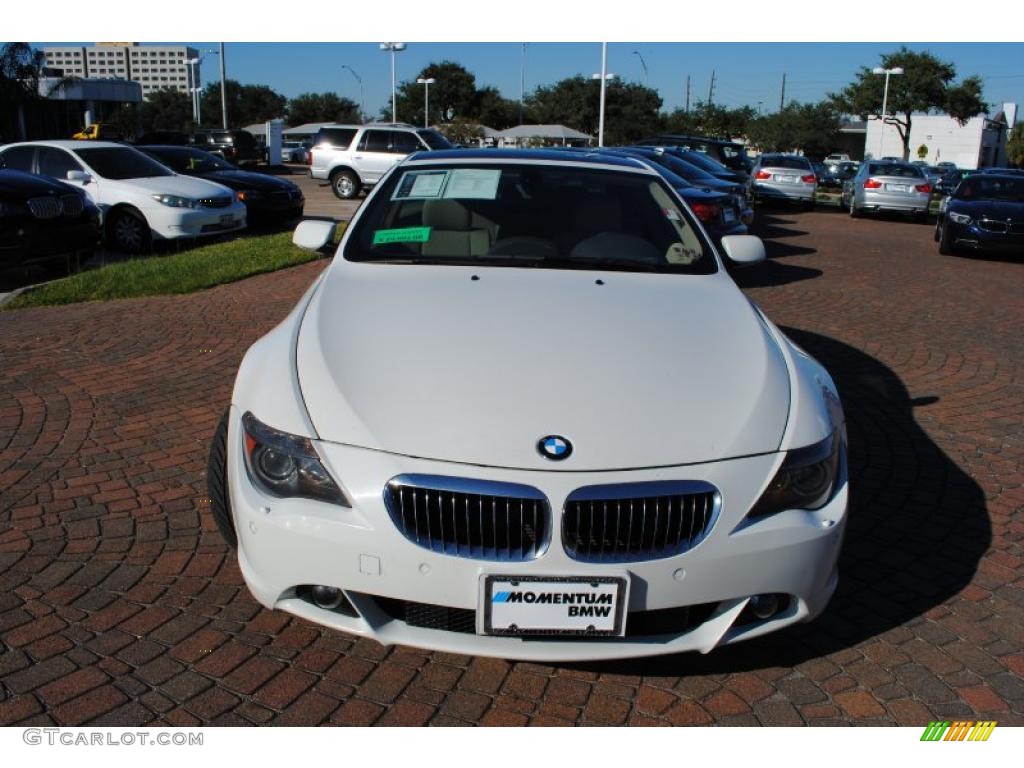 2005 6 Series 645i Coupe - Alpine White / Black photo #8