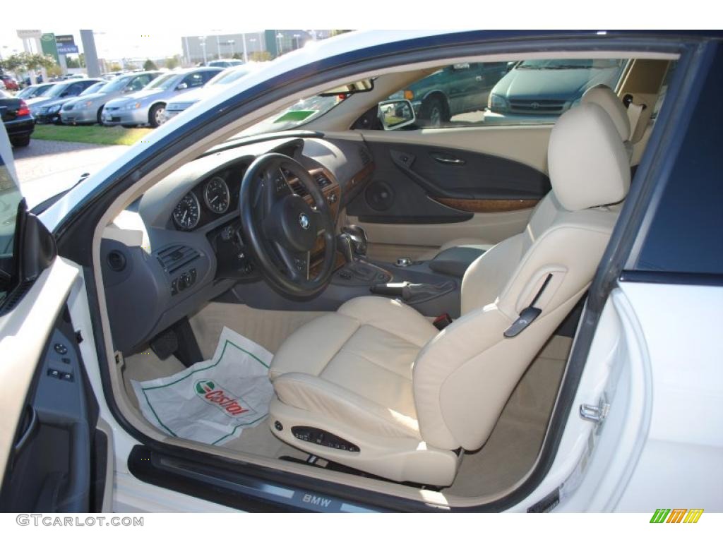 Black Interior 2005 BMW 6 Series 645i Coupe Photo #38981081