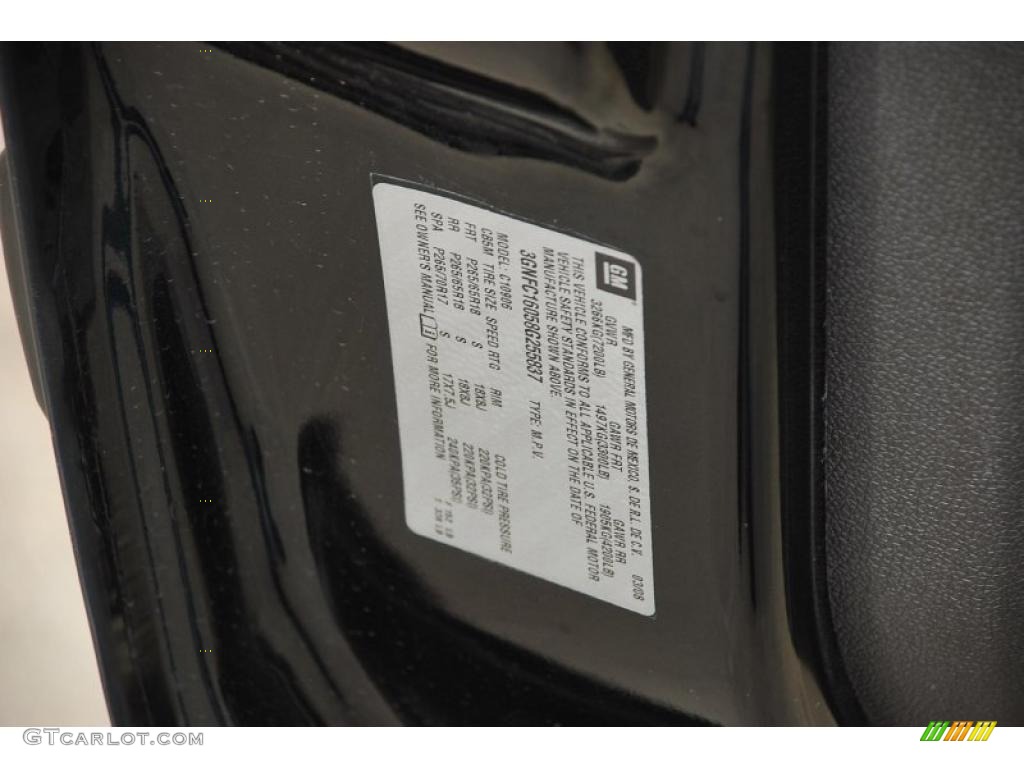 2008 Chevrolet Suburban 1500 LT Info Tag Photo #38981397