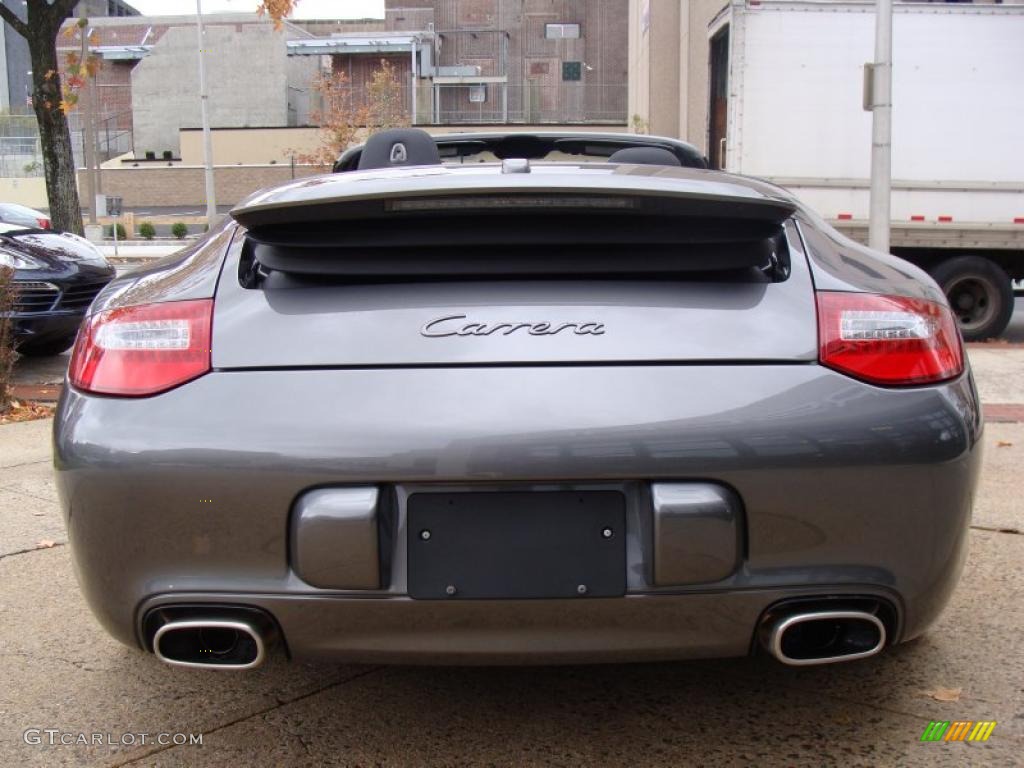 2011 911 Carrera Cabriolet - Meteor Grey Metallic / Black photo #6