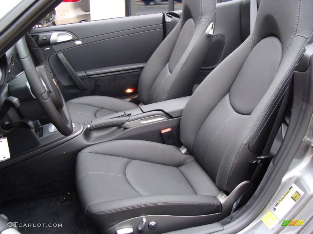 Black Interior 2011 Porsche 911 Carrera Cabriolet Photo #38982109
