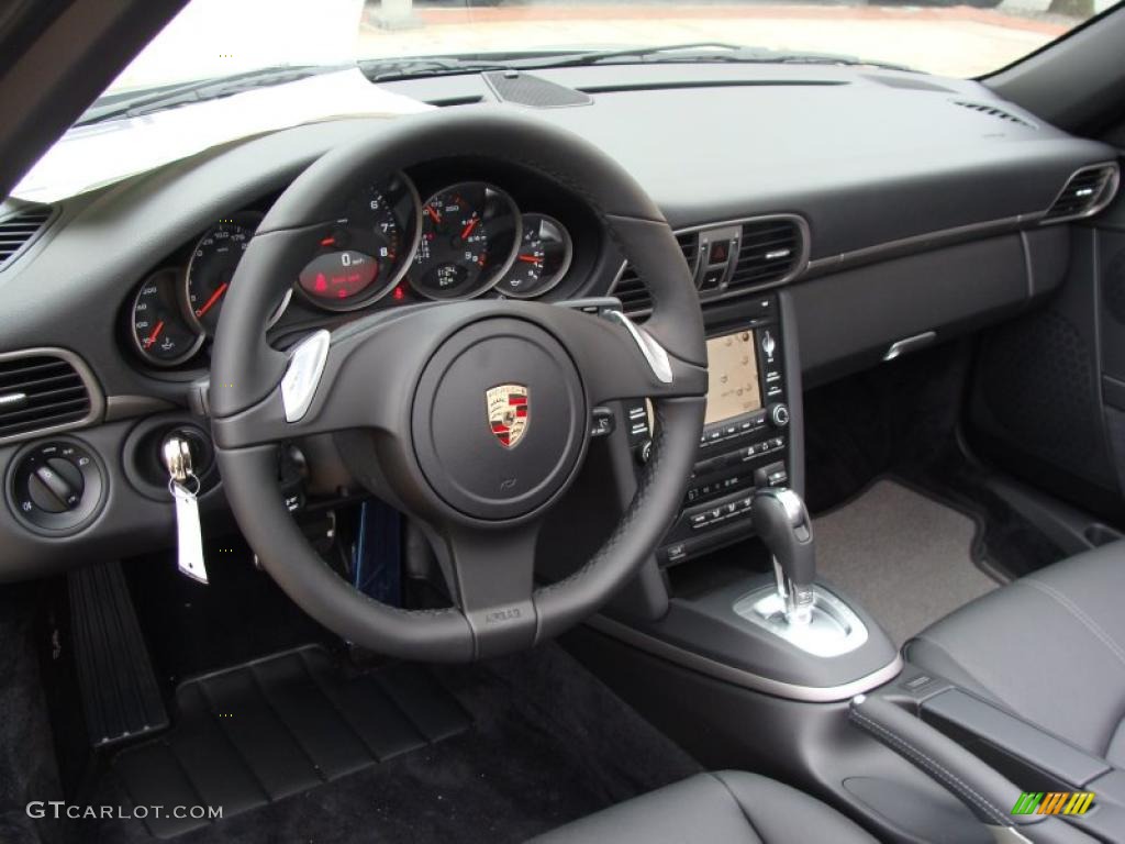 Black Interior 2011 Porsche 911 Carrera Cabriolet Photo #38982145