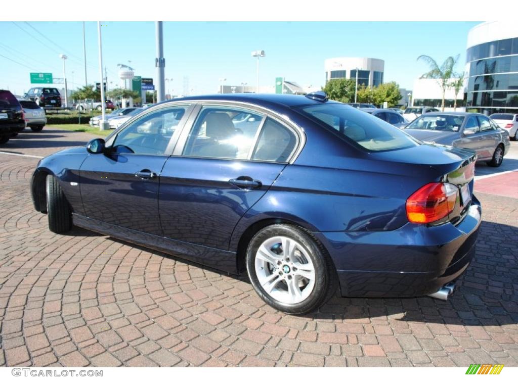 2008 3 Series 328i Sedan - Monaco Blue Metallic / Beige photo #3
