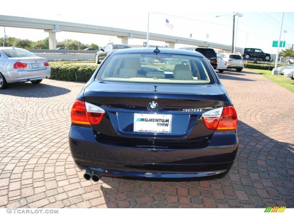 2008 3 Series 328i Sedan - Monaco Blue Metallic / Beige photo #4