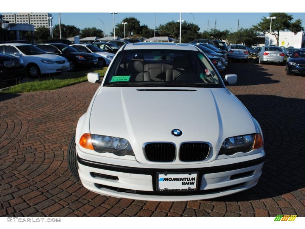 2000 3 Series 323i Sedan - Alpine White / Sand photo #8