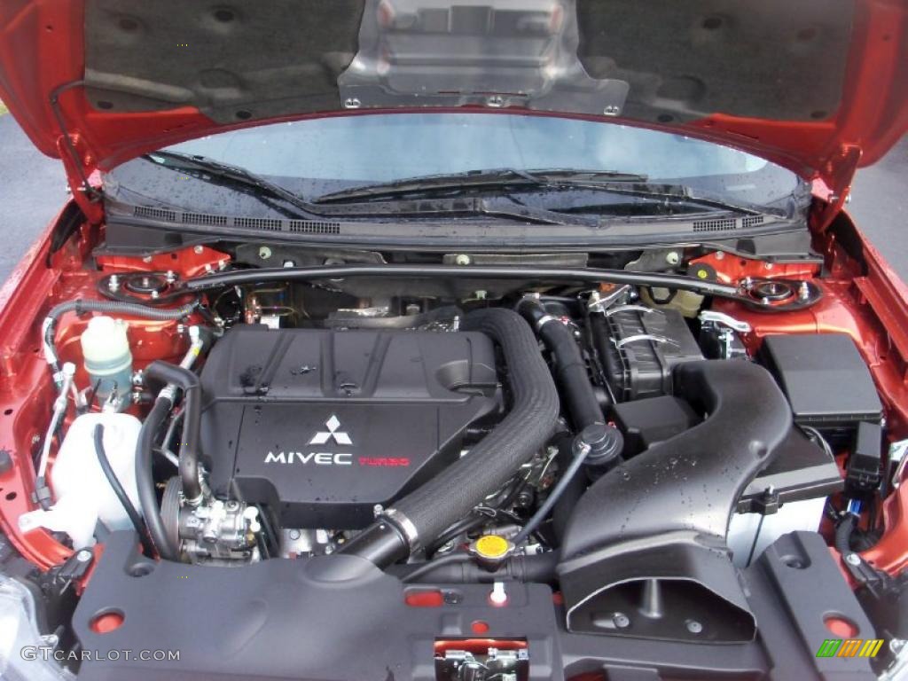 2011 Mitsubishi Lancer RALLIART AWD 2.0 Liter Turbocharged DOHC 16-Valve MIVEC 4 Cylinder Engine Photo #38983989
