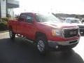 2011 Fire Red GMC Sierra 2500HD SLE Crew Cab 4x4  photo #2