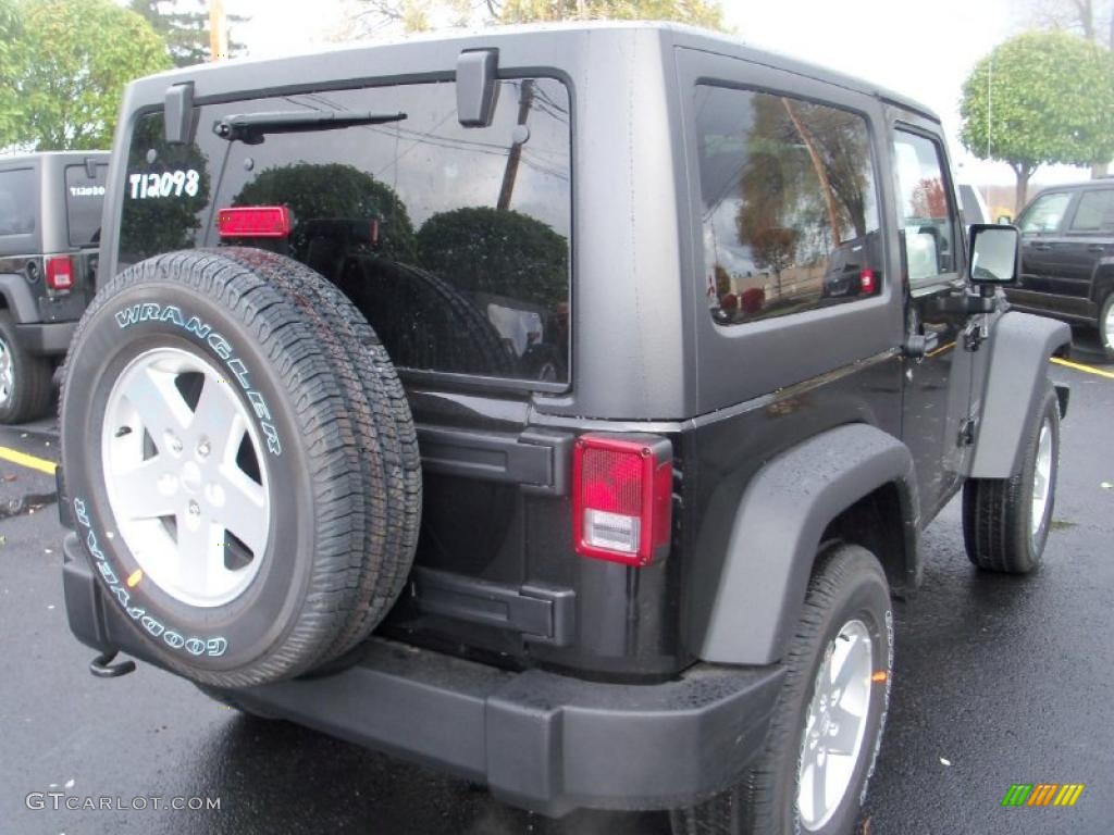 2011 Wrangler Sport S 4x4 - Black / Black photo #11