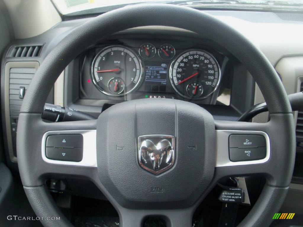 2011 Dodge Ram 2500 HD ST Crew Cab 4x4 Dark Slate Steering Wheel Photo #38985709