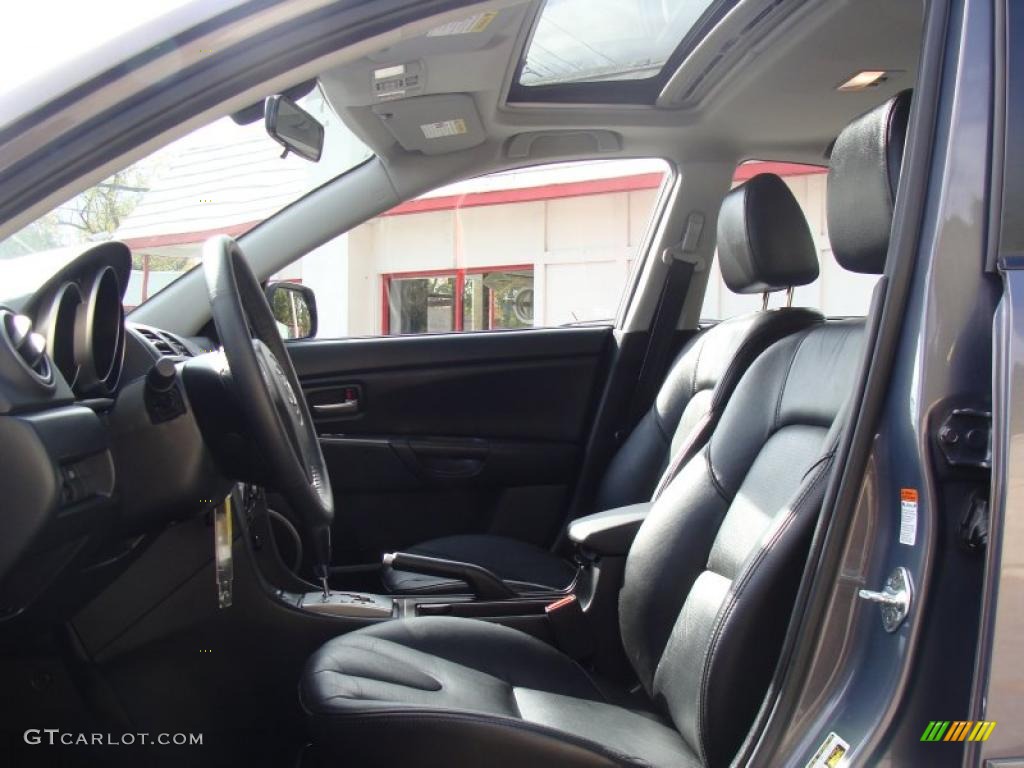 Black Interior 2007 Mazda MAZDA3 s Grand Touring Sedan Photo #38986213