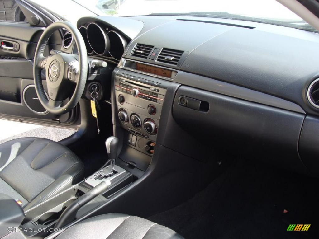 Black Interior 2007 Mazda MAZDA3 s Grand Touring Sedan Photo #38986269