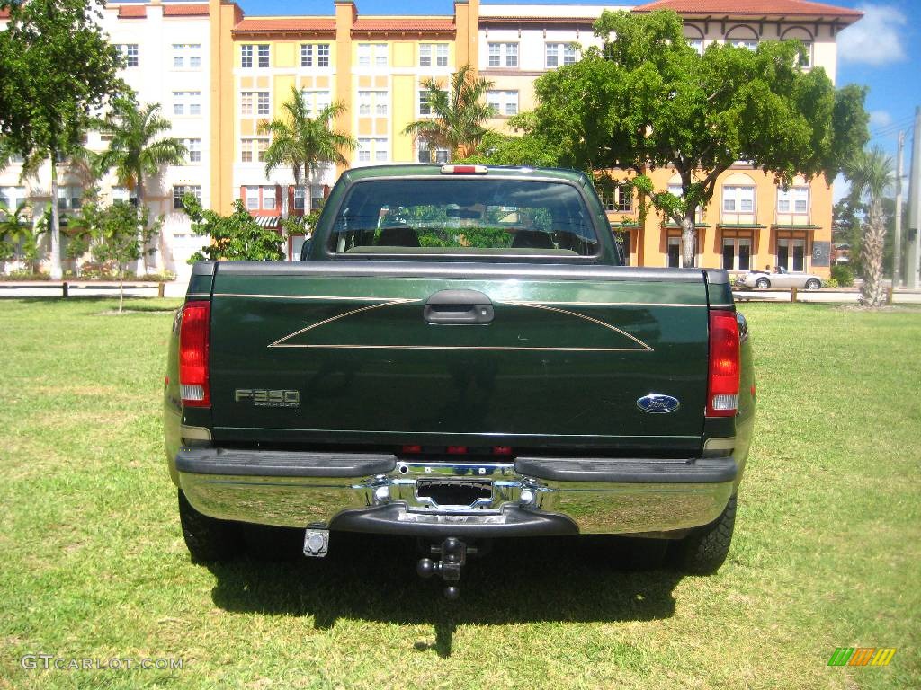 2000 F350 Super Duty Lariat Crew Cab Dually - Woodland Green Metallic / Medium Parchment photo #24