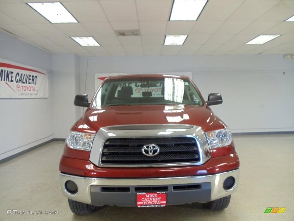 2009 Tundra Double Cab - Salsa Red Pearl / Graphite Gray photo #2