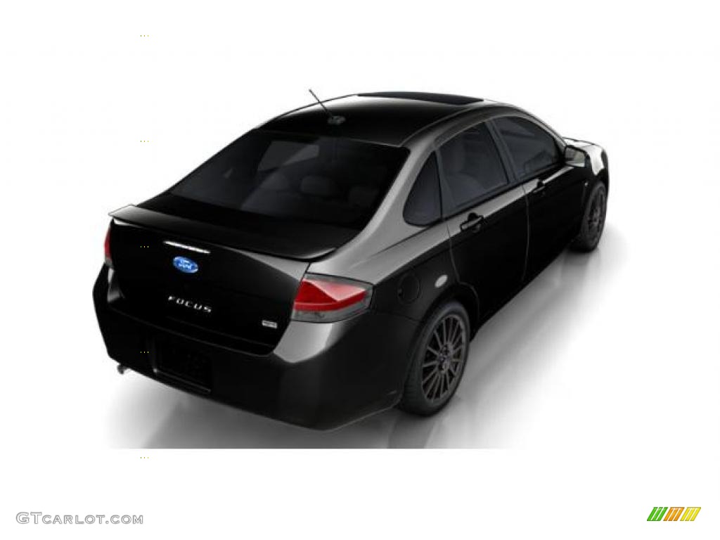2011 Focus SES Sedan - Ebony Black / Charcoal Black photo #1