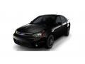 2011 Ebony Black Ford Focus SES Sedan  photo #2