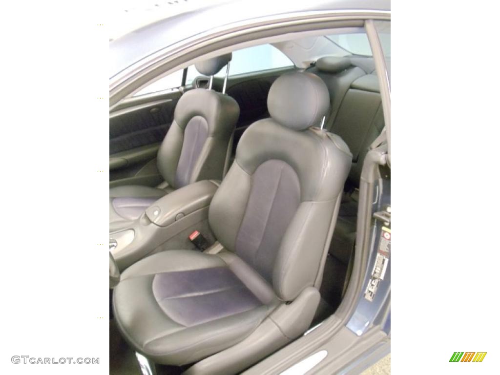 Charcoal/Dark Blue Interior 2005 Mercedes-Benz CLK 500 Coupe Photo #38990613