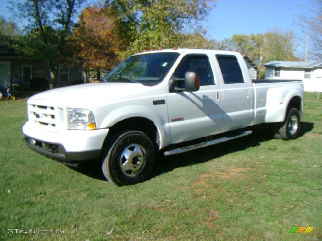Oxford White 2003 Ford F350 Super Duty XLT Crew Cab 4x4 Dually Exterior Photo #38991057