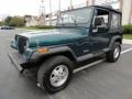 1995 Emerald Green Pearl Jeep Wrangler S 4x4  photo #1