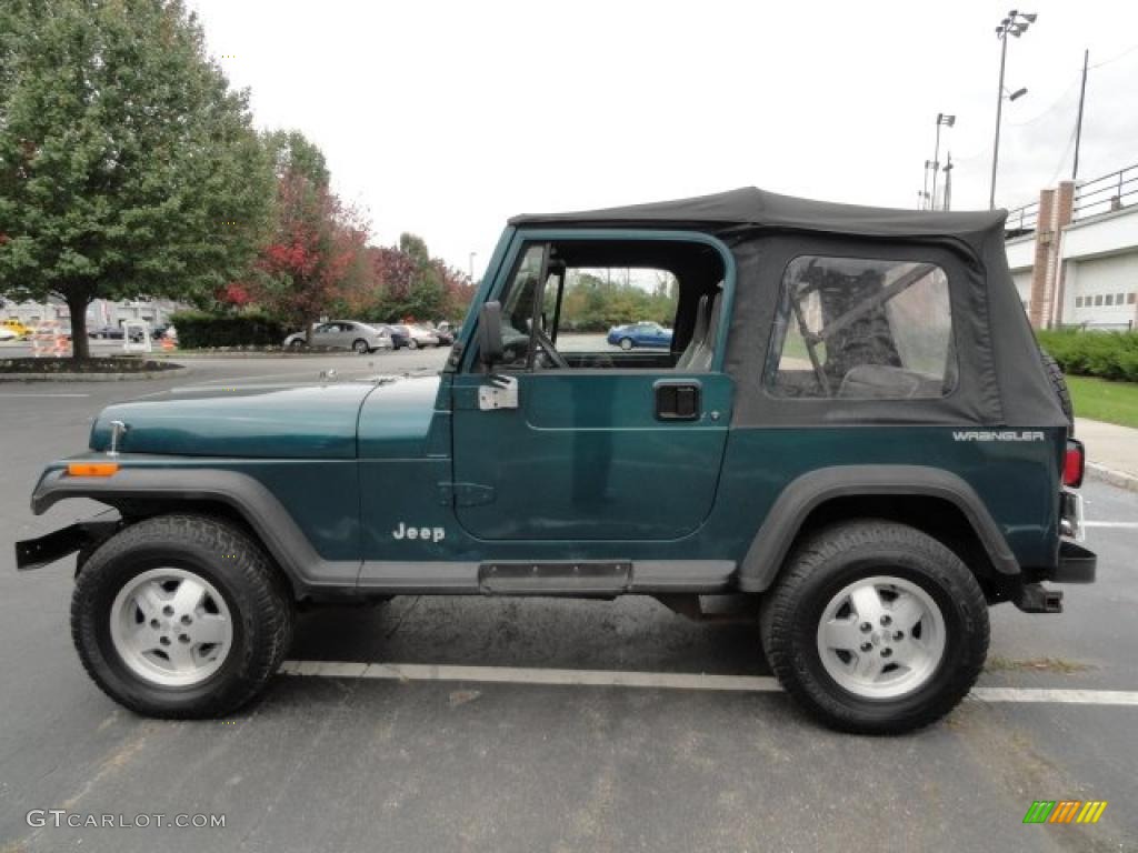 Emerald Green Pearl 1995 Jeep Wrangler S 4x4 Exterior Photo #38991305