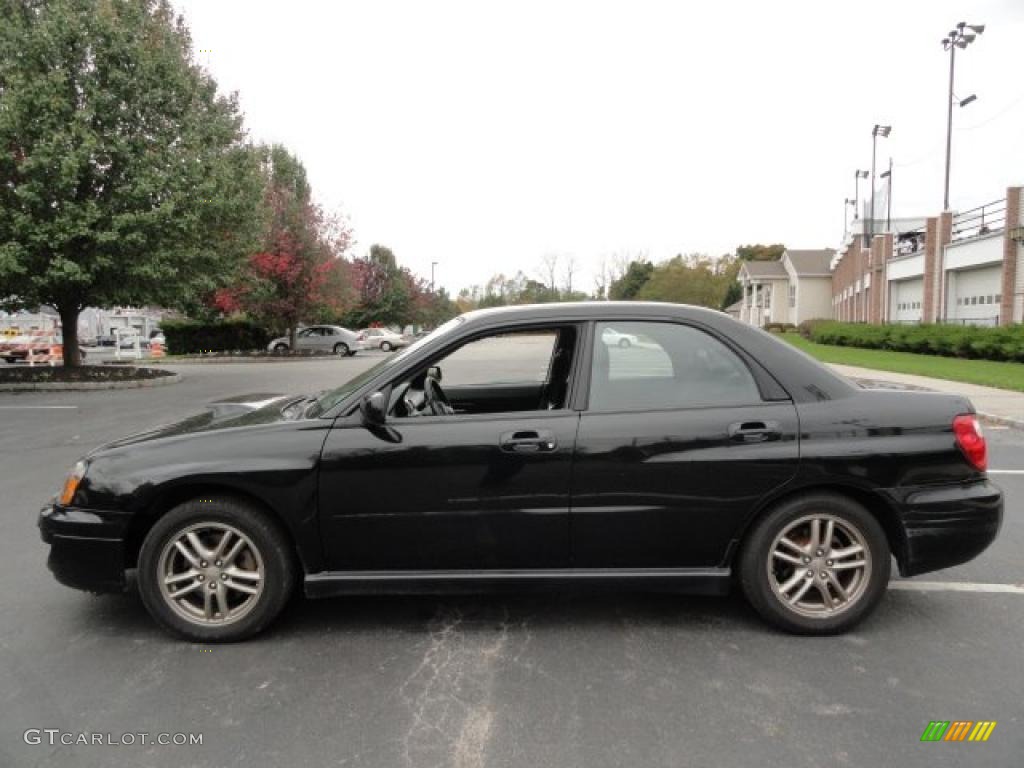 Obsidian Black Pearl 2005 Subaru Impreza WRX Sedan Exterior Photo #38991461
