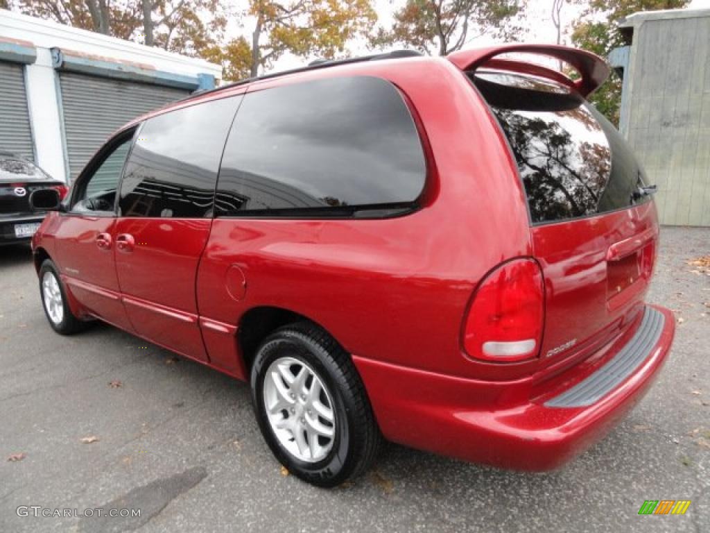 2000 Grand Caravan Sport - Inferno Red Pearlcoat / Mist Gray photo #4